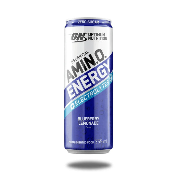 Optimum Nutrition Essential Amino Energy RTD Blueberry Lemonade can 355mL sparkling amino drink