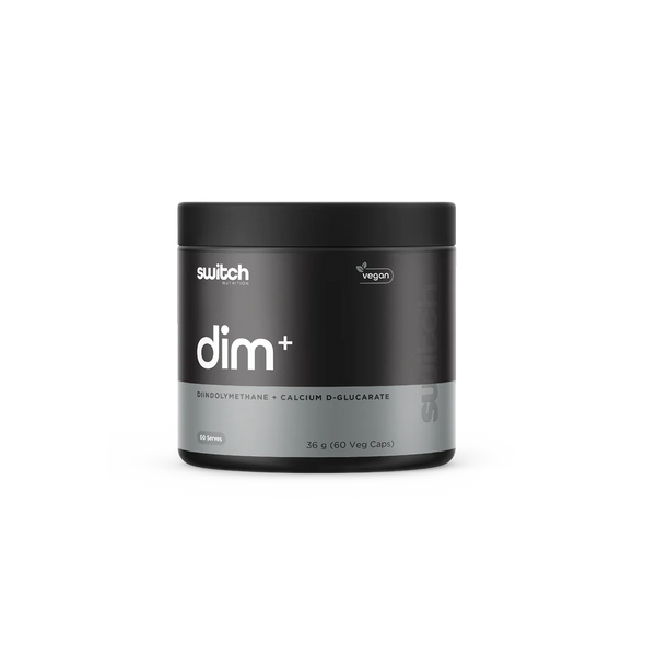 A container of Switch Nutrition Theanine, with a black and grey label, indicating it is a vegan-friendly supplement.