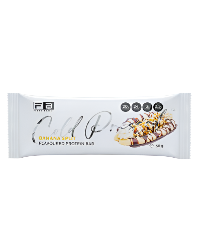 Fibre Boost Cold Pressed Protein Bar banana split flavour high protein low sugar snack 60g