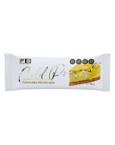 Fibre Boost Cold Pressed Protein Bar lemon cheesecake flavour high protein low sugar snack 60g