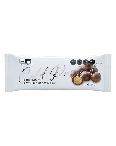 Fibre Boost Cold Pressed Protein Bar choc malt flavour high protein low sugar snack 60g
