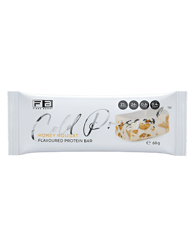 Fibre Boost Cold Pressed Protein Bar honey nougat flavour high protein low sugar snack 60g