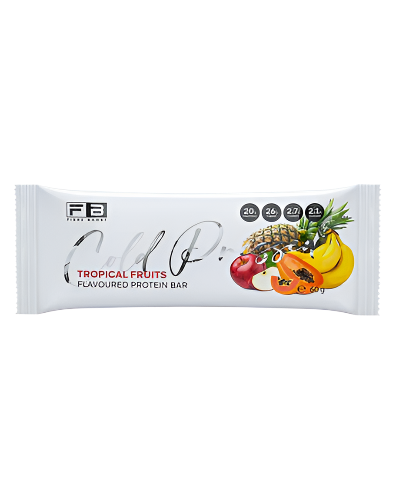 Fibre Boost Cold Pressed Protein Bar tropical fruits flavour high protein low sugar snack 60g