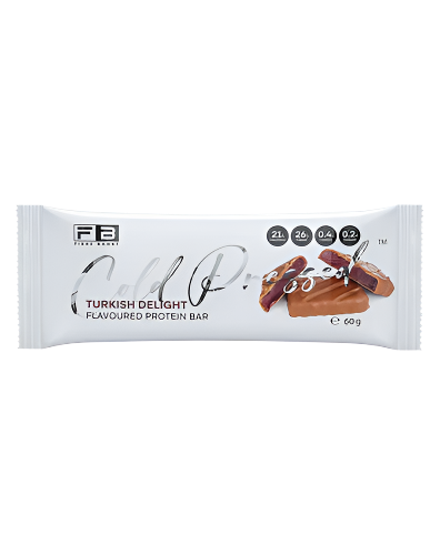 Fibre Boost Cold Pressed Protein Bar turkish delight flavour high protein low sugar snack 60g