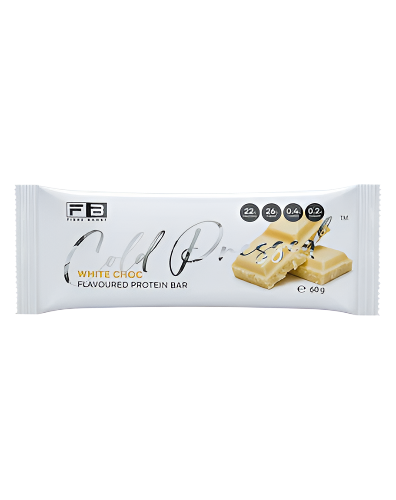 Fibre Boost Cold Pressed Protein Bar white choc flavour high protein low sugar snack 60g