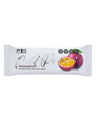 Fibre Boost Cold Pressed Protein Bar passionfruit flavour high protein low sugar snack 60g