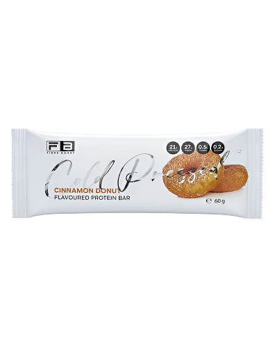 Fibre Boost Cold Pressed Protein Bar cinnamon donut flavour high protein low sugar snack 60g