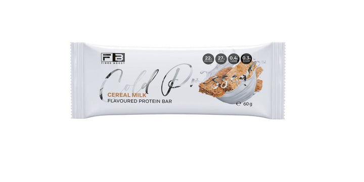 Fibre Boost Cold Pressed Protein Bar cereal milk flavour high protein low sugar snack 60g