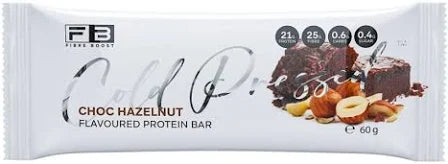 Fibre Boost Cold Pressed Protein Bar choc hazelnut flavour high protein low sugar snack 60g